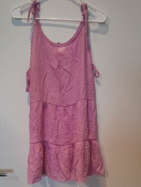 Xhilaration Lavendar Gauze Tie-Shoulder Sundress